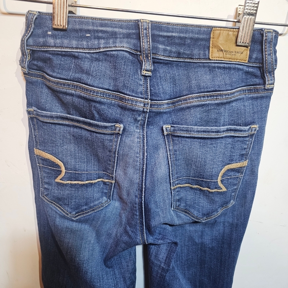 American Eagle Outfitters Women's Light Blue Skinny Jeans - Picture 3 of 10